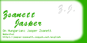 zsanett jasper business card